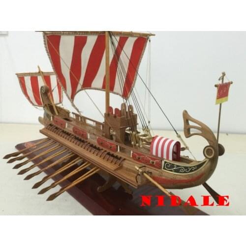 Classic wooden Sail boat model kit Scale 1/50 ancient Rome ship model