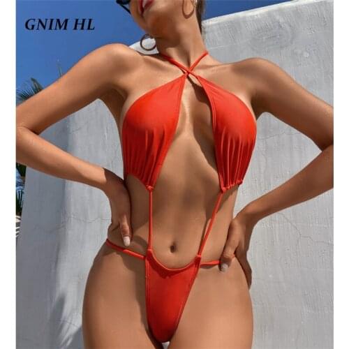 Sexy String Swimwear Women Bandage Solid Swimming Suit For Women Biquini New Arrival Micro Swimsuit Bikini Set 2021 Bather Suit