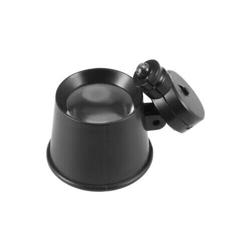 Magnifier 1 LED Light, 20mm 10X Handheld Book Read Magnify Glass Lens Magnifier