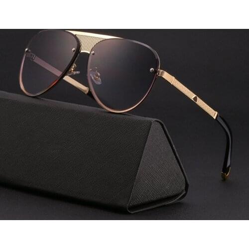 NEW pilot Sunglasses Men Black 2021 New Fashion Luxury Brand Oval Sun Glasses For Women With box unisex oculos de sol UV400