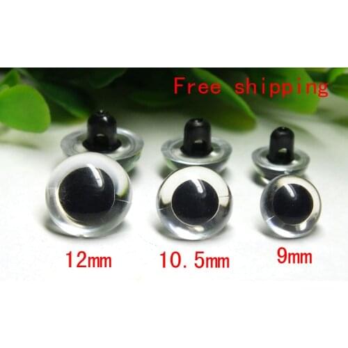 Transparent Sew On Plastic Safety EYES For Teddy Bear Mixed Size--9mm/10.5mm/12mm/13.5mm/15mm/16.5mm/18mm