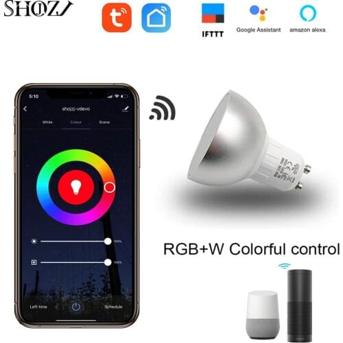 Smart WIFI Bulb Remote Control LED Smart Light Bulbs LED Color Adjustment Connect for Alexa echo Google home GU10/GU5.3 /E27