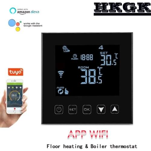 TUYA Gas Boiler WIFI Thermostat and control valve open/ close ,For Central Room Heating System