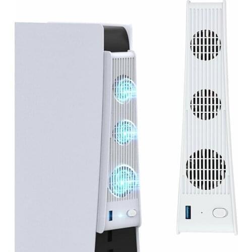 Universal Game Cooling Fan External Accessories Cooler For PS5 Game Console 3-Fan Super Cooling Fan USB Interface For PS5 Parts