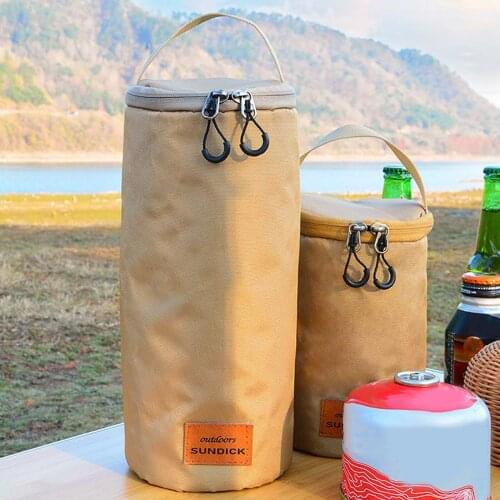 Waterproof Outdoor Gas Cylinder Protect Bag Large Capacity Flat Gas Bottle Propane Tank Carry Storage Pouch BBQ 16x32cm