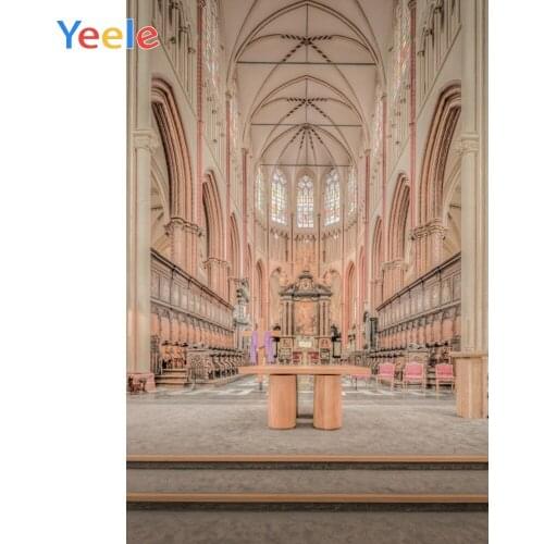 Yeele Scenery Photocall Gothic Church Interior Ins Photography Backdrops Personalized Photographic Backgrounds For Photo Studio