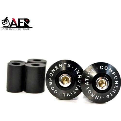 JAER Handle Grip Plugs Ends for kawasaki Yamaha Motorcycle CNC Bike 7/8" Handlebar Grips Bar End Plugs