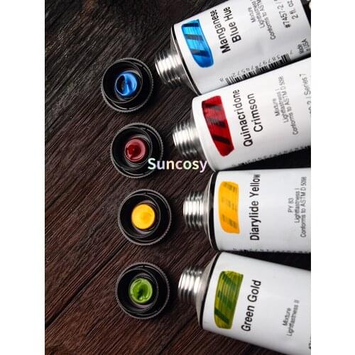 GOLDEN Open 2 Oz Acrylic Color Paint Color, 59ml Tubular, OPEN Acrylics Remain Wet Far Longer Than Other Acrylics