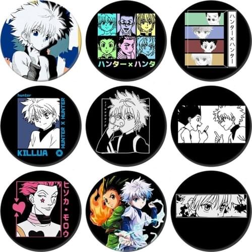 1pcs 58mm Anime Hunter x Hunter Cosplay Badges Gon Freecss Brooch Icon Collection Bags Decorations Brooch