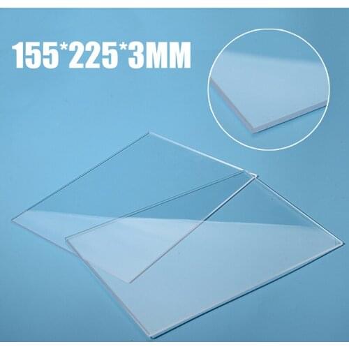 2pcs Transparent Cutting Plates Generic Acrylic Cutting Mat Pad Replacement For Embossing Cutting Machine 155mm*225mm