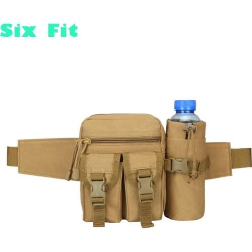 2021 Outdoor Men Waist Bag Tactical Waist Pack Pouch With Water Bottle Holder Waterproof 800d Nylon Belt Bum Bag Waist Bag Men