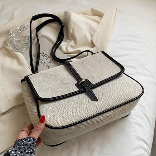 2021 Vintage Leather Shoulder Bag Female Handbags Women Crossbody Bags Designer Ladies Casual Travel Tote Bags Large Woman Bag