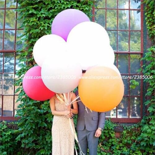 90cm Wedding Car Decorations Round Air Balloons Jumbo Giant Latex Balloon happy Birthday Party Photo Prop Supplies