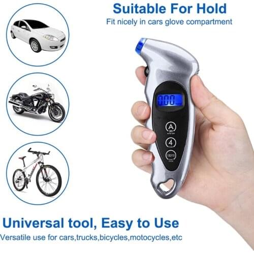 Wireless Tyre Pressure Monitor Gauge Digtal Display Alarm System for Car Universal Vehicle Security Monitor