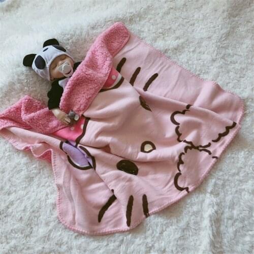 Disney Cartoon pink Minnie Blanket Small Throw for Baby Girl Children on Bed Crib Plane Car Summer Princess Blanket Sheets rug