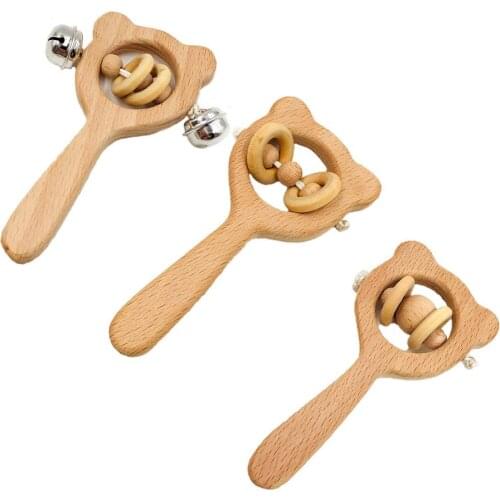 DIY Jewelry Accessories Elm Bear Rattle Crafts Decoration Molars Baby Teeth Toys