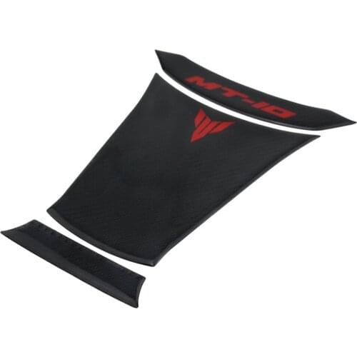 For Yamaha MT10 MT-10 2016 - 2020 Motorcycle Tank Pad Protector Gel Paint Protection 3D carbon fiber pattern fuel tank sticker