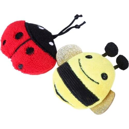 Pet Cat Plush With Catnip Toy Ladybug Interactive Plush Stuffed Chew Pet Toys For Cat Kitten