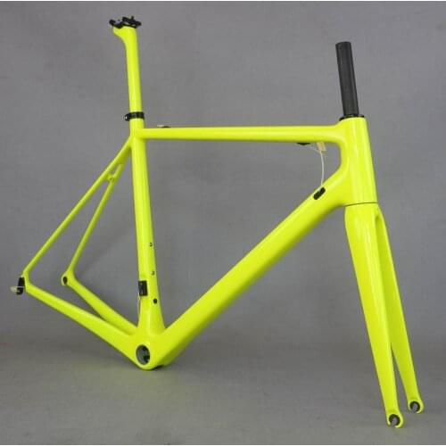 Fm066 Fluorcarbon frame new T1000 Full Carbon Fiber Frame, fluorescein color bike frame . OEM many brand road cycling frame