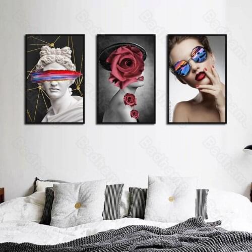 Living Room Decoration Painting Light Luxury Figure Painting Beauty Painting Bedroom Murals Personality Art Hanging Painting