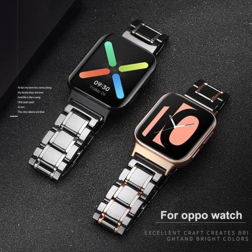 Ceramic Bracelet For OPPO WATCH 41MM 46MM watchband Replacement Strap
