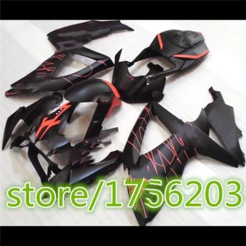 ABS Fairing Set for A orange black GSXR750 2008 2009 2010 GSXR600 GSXR600/750 2008 2009 2010 K8 2008-2010 Plastic Kit