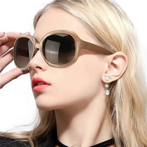 Fashion Oversized Sunglasses Square Polarized Sun Glasses Shades For Women Elegant Vintage Glasses Drivers Beach Travel Goggles