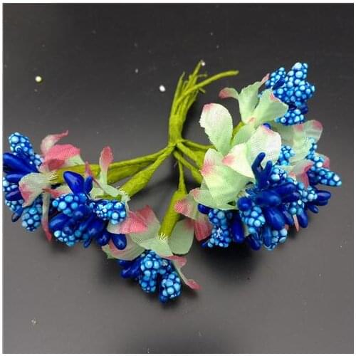 10pcs/bunch Cheap Artificial Bud Stamen Berry Bacca Flower For Wedding Decoration DIY Scrapbooking Decorative Artificial flowers