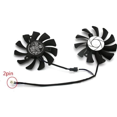 75MM GPU Cooler Fan for MSI GTX 1050ti 1050 GTX 1650 Part HA8010H12F Graphics Card Cooling Fan Replacement Parts