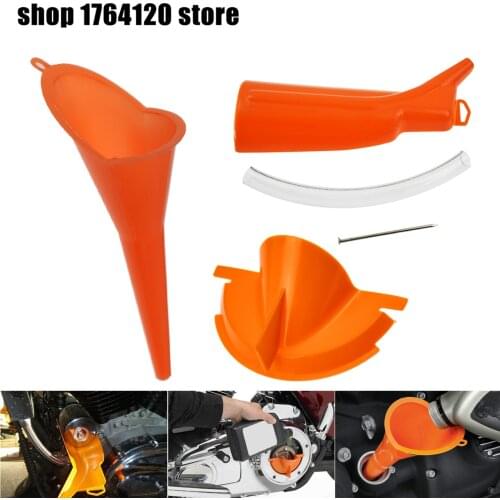 Primary Case Oil Fill Funnel Oil Filter Funnel Set For Harley Touring Road King Dyna Softail Fatboy XR Sportster XL