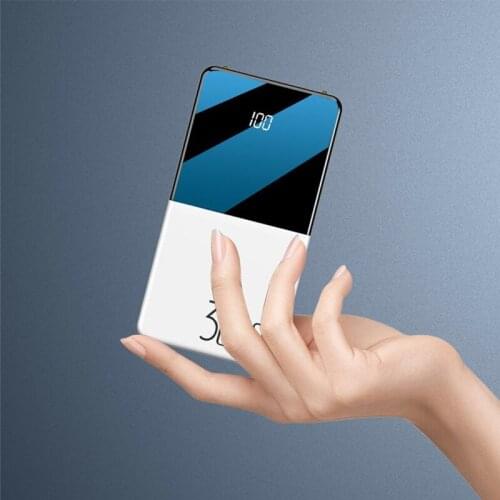 For Xiaomi Samsung iPhone 11 Pro 8 X 30000mah Power Bank External Battery PoverBank USB Powerbank Portable Mobile Phone Charger