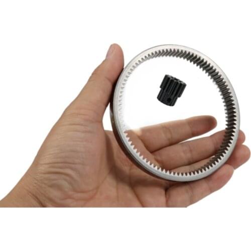 Rotary Motor Pinion Internal Ring Gear For 1/12 RC Hydraulic Excavator Rotary DIY Parts