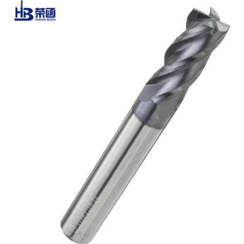 HRC60 Steel milling cutter 1 2 3 4 5 6 8 10 Solid Carbide End mills CNC Cutting milling Tools Alloy Tungsten Honor Boom