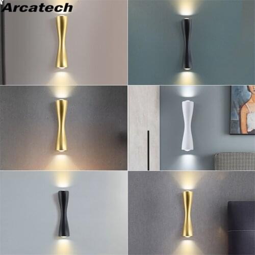 LED Wall Lamp Outdoor Waterproof IP65 6W/10W Modern Hotel Aisle Corridor Door Courtyard Bedside Stairs Long Horn Wall Lamp NR239