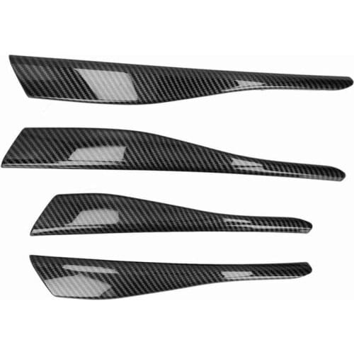 Car styling Car Mirror Front Fog Light Eyebrow Cover Trim Carbon Fiber Style Decor Fit for MK8 2020‑2021 auto mirror