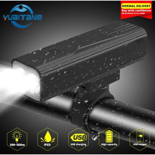 Bicycle Light L2 LED Bike Lamp T6 Front Headlight Flashlight USB Rechargeable Ultralight MTB Cycling Light Waterproof PowerBank