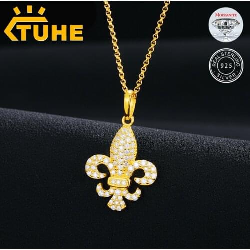 Fashion Octopus Moissanite Pendant Necklace Top Quality 100% 925 Sterling Silver For Women Hip Hop Jewelry Fine Drop Shipping