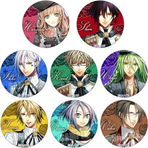 1pc Anime badge 58mm Amnesia Heroine Iron Metal Button Kent Brooch Icon Bagdes