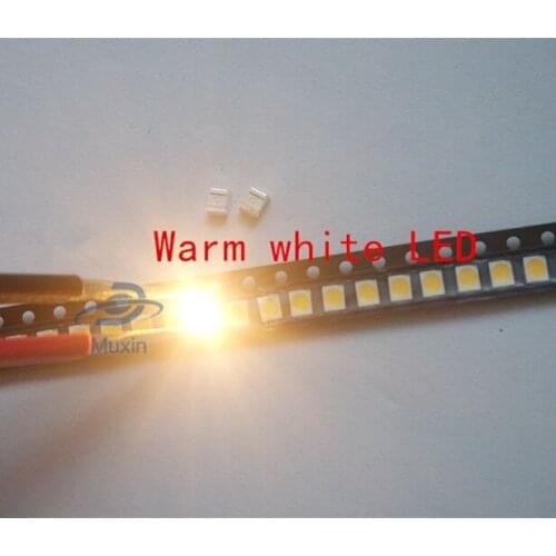 100 pcs 1210 SMD SMT 3528 LED Warm white POWER TOP PLCC-2 Lamp Bead SMD Chip for All Kinds of LED Light