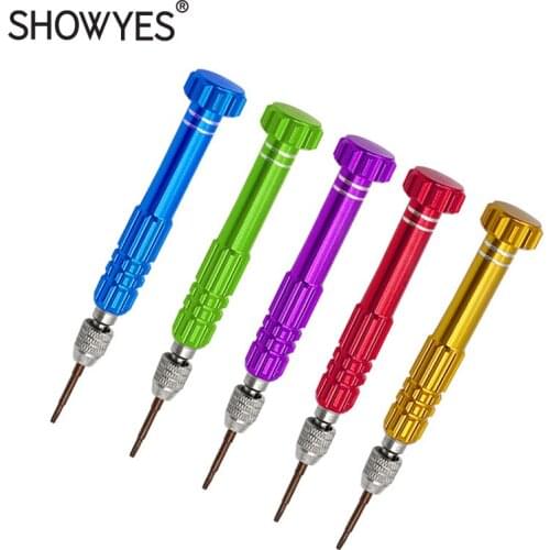 5 in 1 Glasses Screwdriver For Mobile Phone Watch Repair Tools Professional T5 T6 Screws Driver Set Eyeglasses Accessories(1pcs)