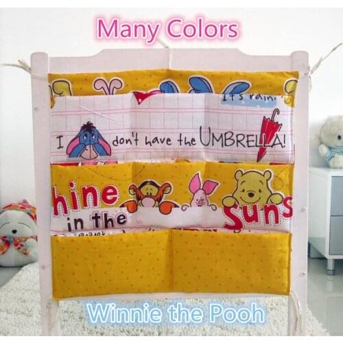 Promotion! Cartoon Baby Bed Accessories Mesh Fabric Hanging Laundry Storage Bag 62*52cm,baby bedding set