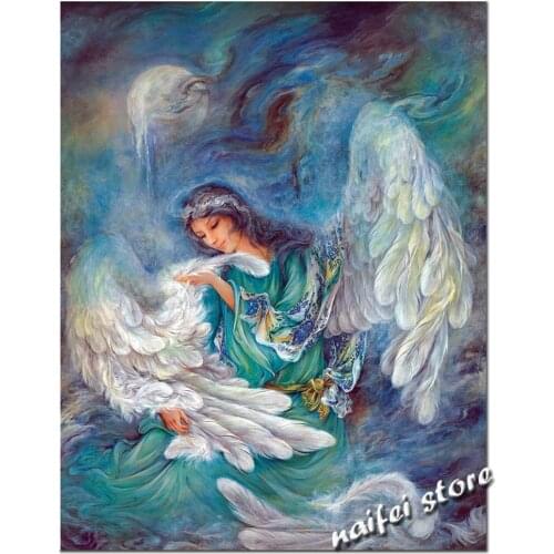 Full Kits Diamond Embroidery Fairy Angel Mosaic Handicraft Home Decoration Diamond Painting Fantasy Portrait Needlework