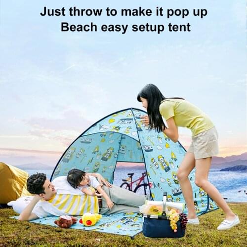 Automatic Sun Shelters Beach Tent UV Protection Pop Up Tents Sun Shade Awning Camping Outdoor Hiking Travel Shelter New Fashion