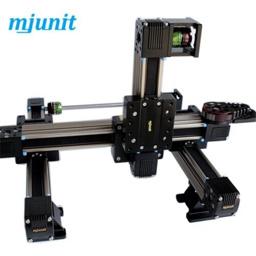 Mjunit automatic spraying gantry linear guide rail with XYZ axis, toothed belt drive linear module, painting slide manipulator