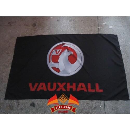 Free shipping vauxhall racing flag ,90X150CM size,100% Polyester,Digital printing,can custom desgin