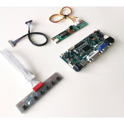 For NL10276BC28-08B/11/11F LVDS 20-Pin CCFL LCD monitor 14.1" 1024*768 M.NT68676 screen drive controller board VGA+DVI Kit