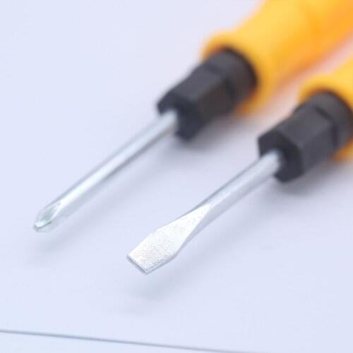 2 Sides Phillips and Slotted Double Head Screwdrivers Portable Household Outdoor Hand Screws Driver Remover Repair Tools