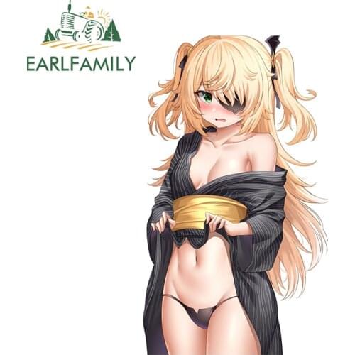 EARLFAMILY 13cm x 7.6cm For Genshin Impact Funny Car Stickers Motorcycle Decal Waterproof Anime Car Assessoires RV JDM Sticker