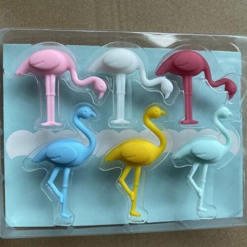Flamingo Wine Glass Marker Creative Silicone Cartoon Animal Family Kitchen Party Wine Glass Recognizer Environmental Protection