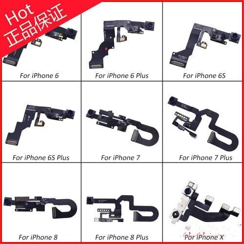 Front Camera with Photosensitive for Iphone 6,6P ,6S,6SP, 7,7P, 8,8P ,X, Small Camera Module Flex Cable Repair Part